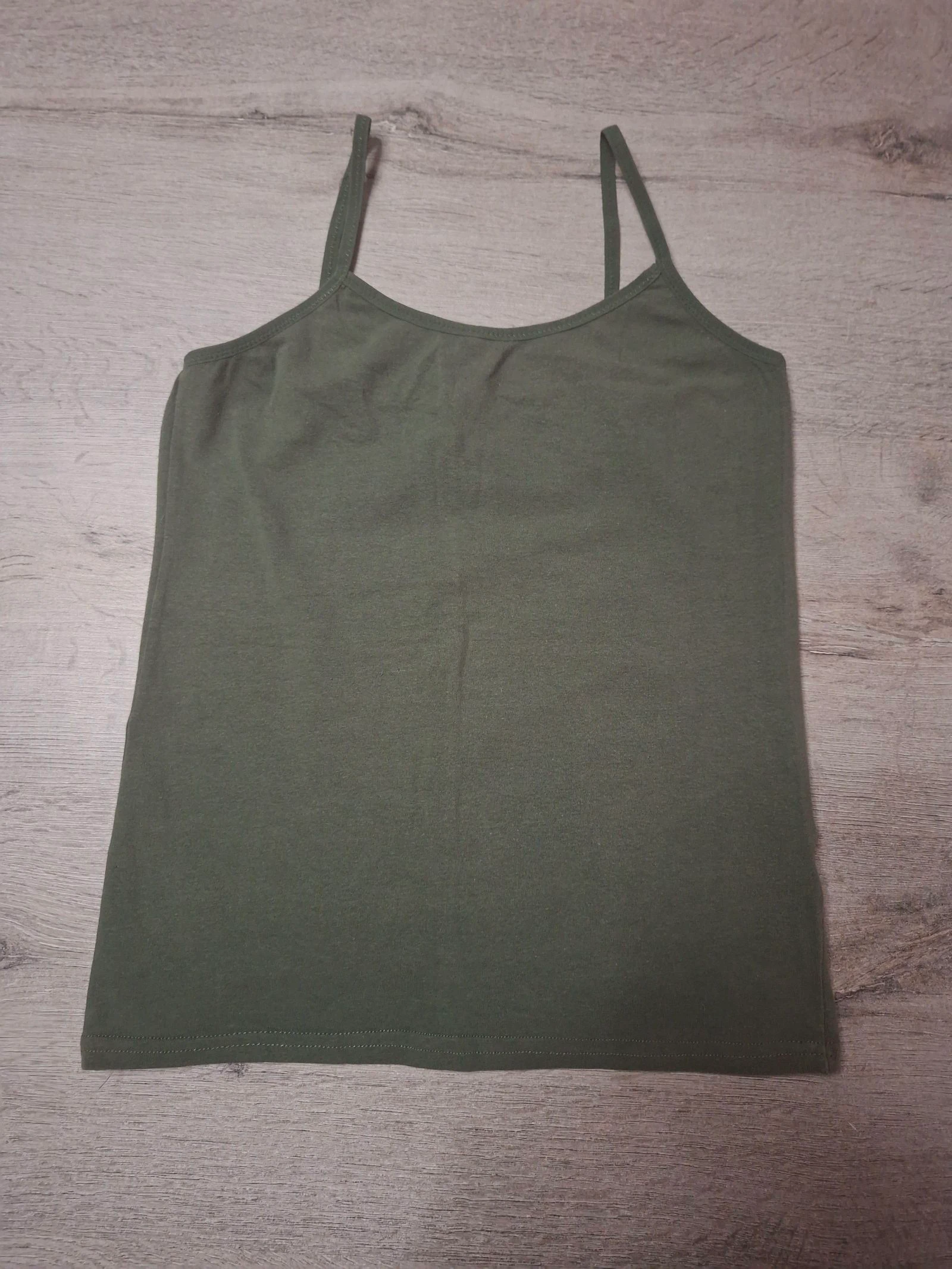 🌷F2-09🌷Kaki Women's Tank Top with Thin Straps – Size 158/164 – Casual Elegance & Everyday Comfort🌷 – photo 2